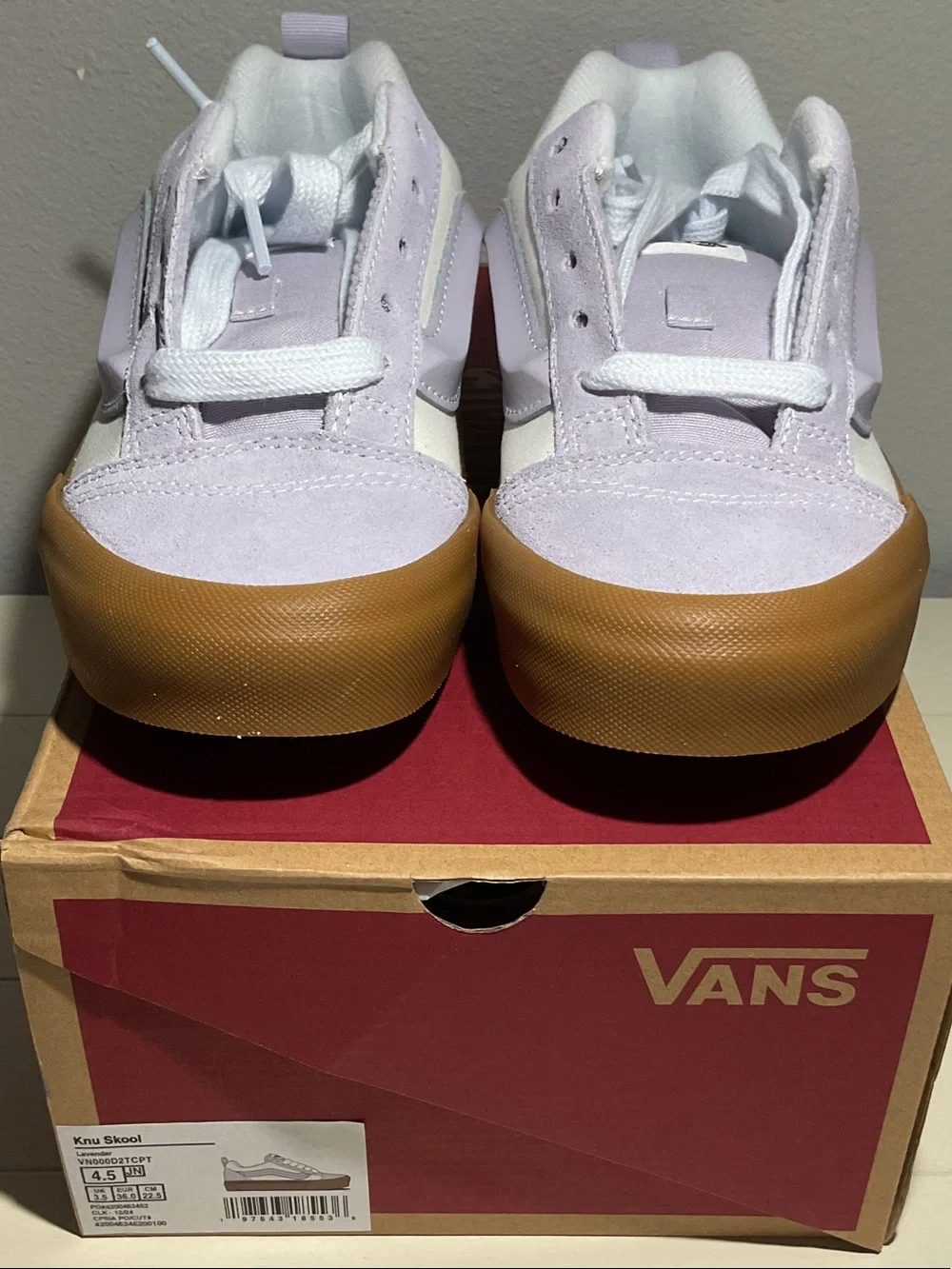 Vans Knu Skool Lilac with Gum Toe Cap Low-Top Sneakers